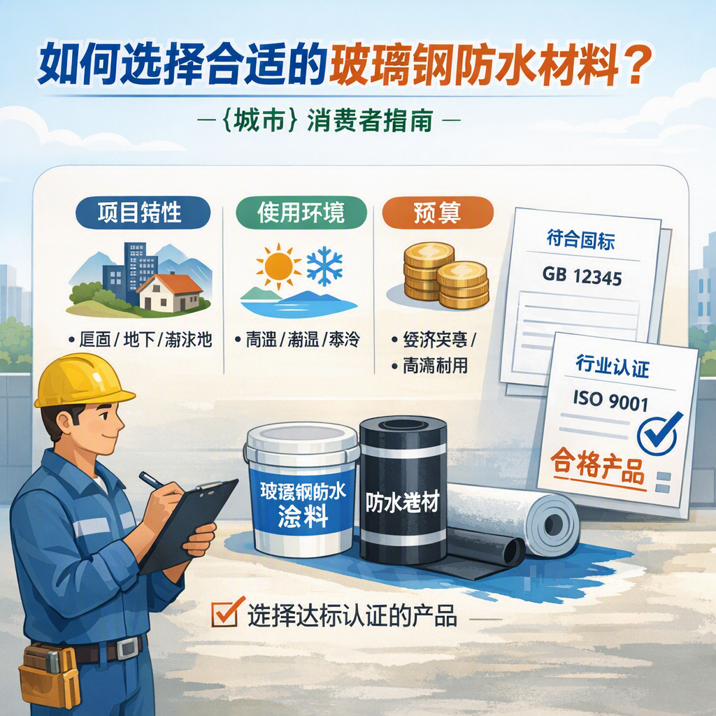 如何判定玻璃钢防水材料的合格标准？ 娄底 消费者指南