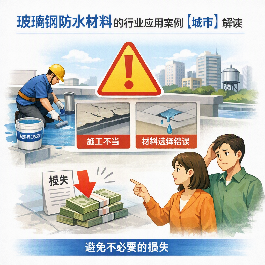 玻璃钢防水材料的行业应用案例，娄底解读
